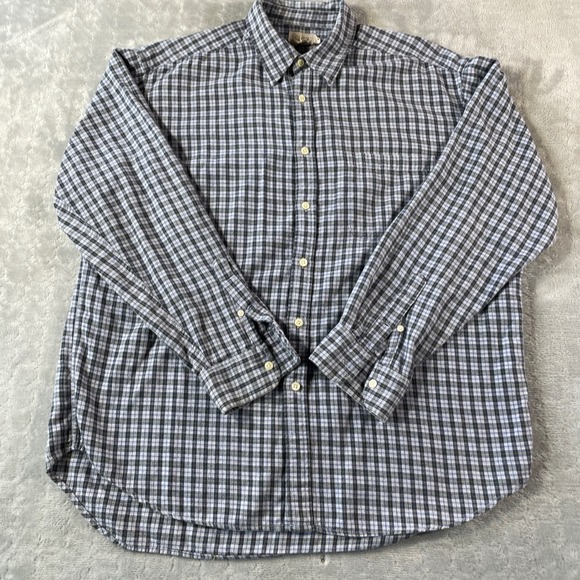 J. Crew Other - J Crew Shirt Mens Large Plaid Casual Preppy Office Oarsmen‎ Cotton Long Sleeve